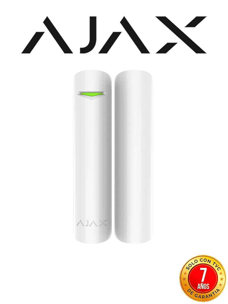 AJAX  DoorProtectPlusW - Detector de apertura, vibración e inclinación inalámbrico. Color Blanco (28269.13.WH3)