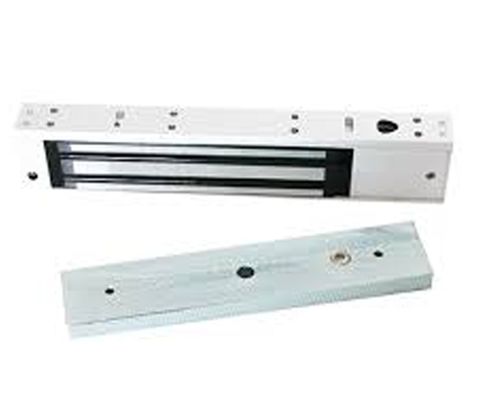 ZKTECO LM200LEDPAK - Paquete de contrachapa magnética con indicador LED de 200 kg, cuenta con entradas para conexión de sensor de puerta , voltaje de 12VDC incluye soporte LM200ZL en ZL para instalación