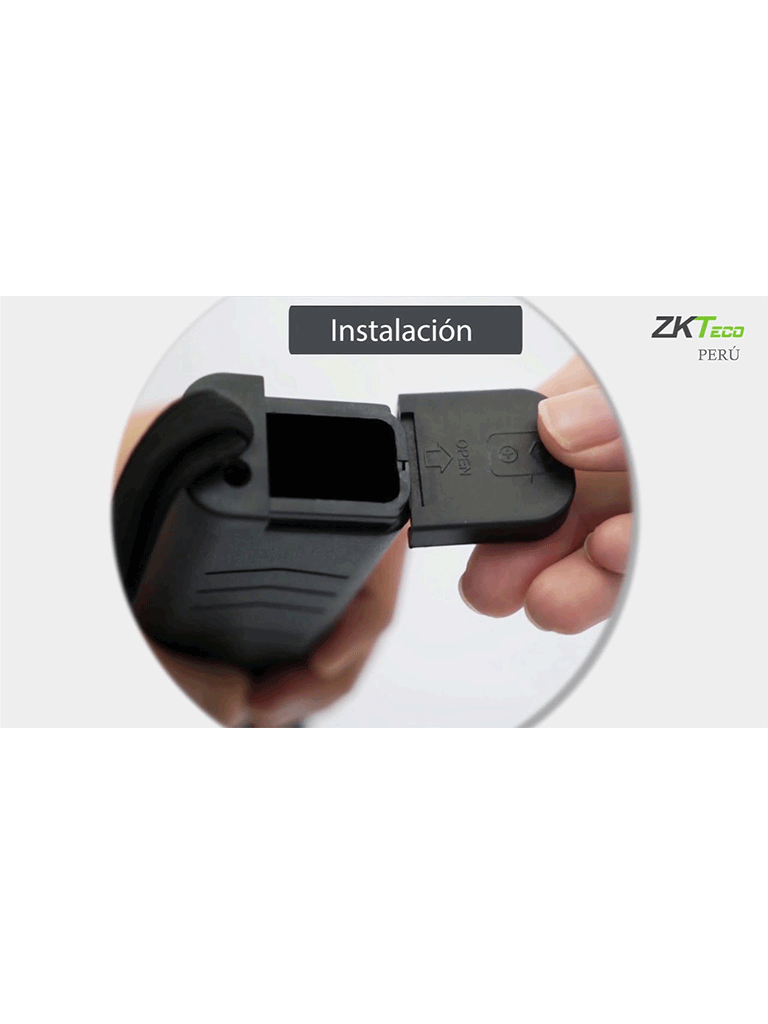 ZKTECO D100S - Detector portátil con batería de litio, alarma configurable y 75 decibeles de intensidad. Ideal para seguridad, fábricas y educación.