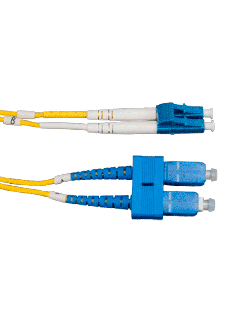 TCE  - LP-FO-6060B - Jumper LC-SC Monomodo / UPC / Duplex 2 mm / 1 metro / Amarillo