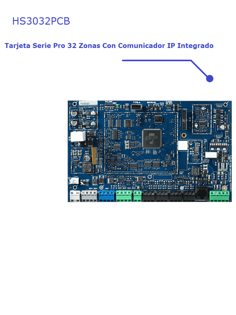 DSC Pro Basic - Paquete Pro 32 zonas con comunicador IP integrado/ Panel HS3032/ Teclado HS2LCDPRO / Fuente HS65WPSNA / Sensor LC203 / Gabinete PC5003