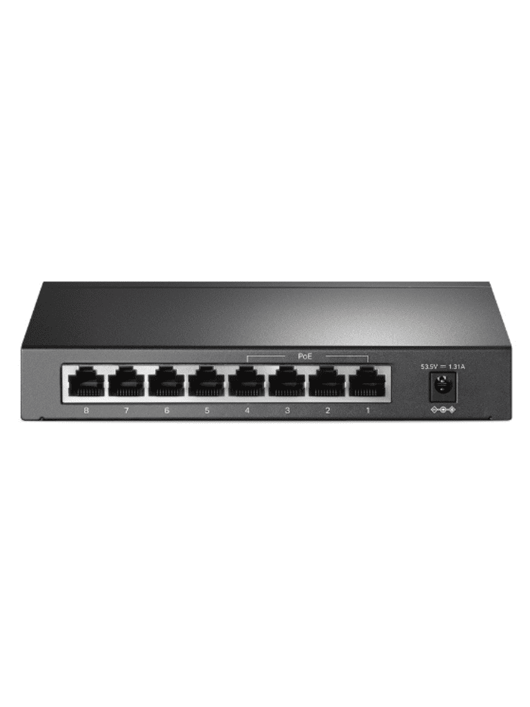 TP-LINK TL-SG1008P - Switch Gigabit PoE+ no administrable de 8 puertos 10/100/1000 Mbps, solo 4 puertos PoE, ideal para escritorio