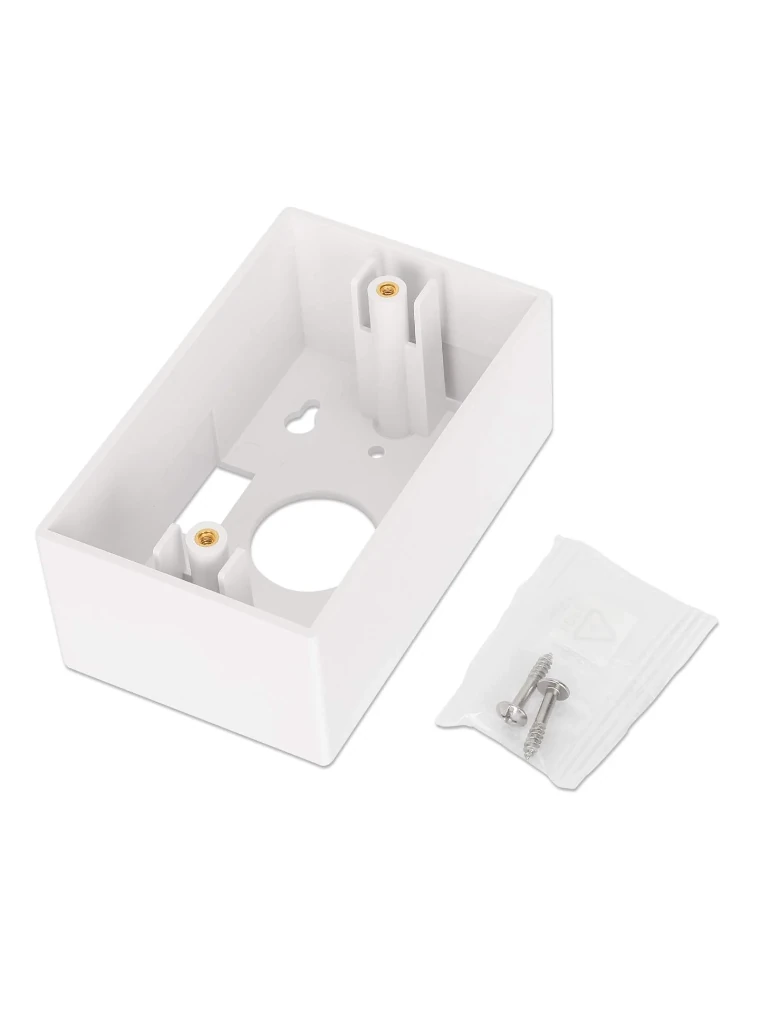 INTELLINET 517874 Caja para pared Conexión sencilla, 4.8 cm de profundidad, blanco Conexión sencilla, 4.8 cm de profundidad, blanco