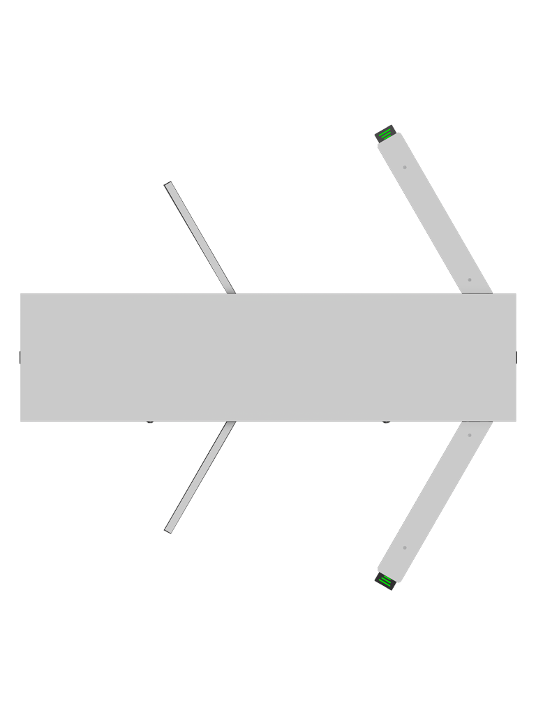 ZKTECO FHT3300 - Torniquete modular de Altura Completa, Acero Inoxidable SUS304, IP54, Compatible con 110 / 220 Vca, 3 Barras de Giro, Alta Durabilidad (1 Millón de Ciclos), Capacidad de 20 Personas por Minuto