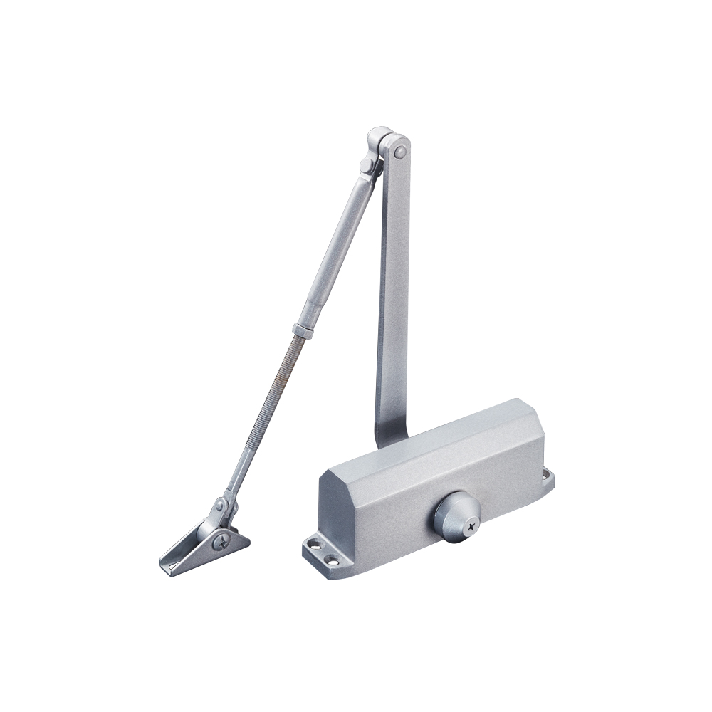 YLI YC812 - Brazo cierra puerta automático / Para puertas de 65 kg / Compatible con puertas de madera, vidrio, metal / Velocidad ajustable de cierre / Instalación izquierda o derecha