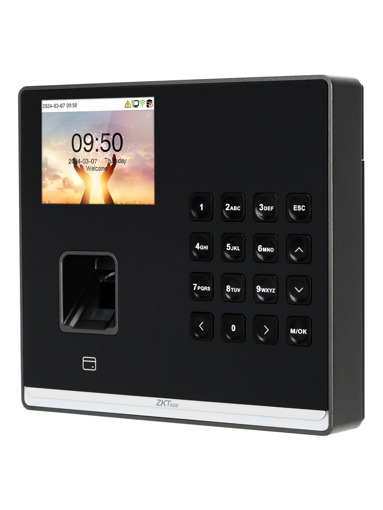 ZKTECO SenseFP M2 LR- Control de Asistencia y Acceso Básico con Huella Digital BioID+ (3,000), Tarjeta de Proximidad 125 kHz (3,000), 100,000 Eventos y Conexión TCP/IP (Compatible con ZKBio Zlink)
