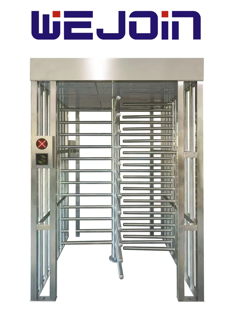WEJOIN WJFTH603B - Torniquete de Cuerpo Completo Full Height para Control de Acceso | Uso Exterior | Compatible con RFID, Huella y QR | Seguridad Industrial | 5 Millones de Ciclos