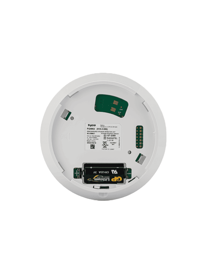 DSC PG9862 - Detector de Movimiento 360° interior con tecnología Power G para techo compatible con NEO, PRO, Qolsys e IoTega