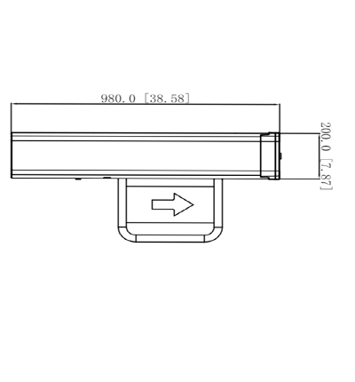 DAHUA DHI-ASGB620K-D - Barrera de Medio Cuerpo/ Carril Central/ Indicardor Acceso Positivo/ Interior-Exterior Protegido/ Anticolisión/ Alarma Sonora/ Velocidad de Cierre Ajustable 0.5-1.6 s/ Ancho de paso 600 mm/ Compatible DHI-ASGB610K-L y DHI-ASGB610K-R