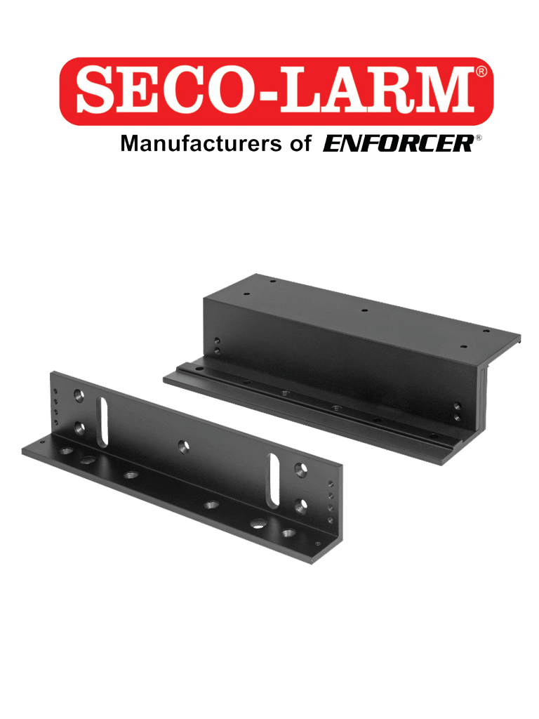 E941S600BZQ - Soporte en Z Negro Para Cerraduras Electromagnéticas De La Serie 600 Lb modelo E941SB600PQ — SECO-LARM · SKU SEC0850005