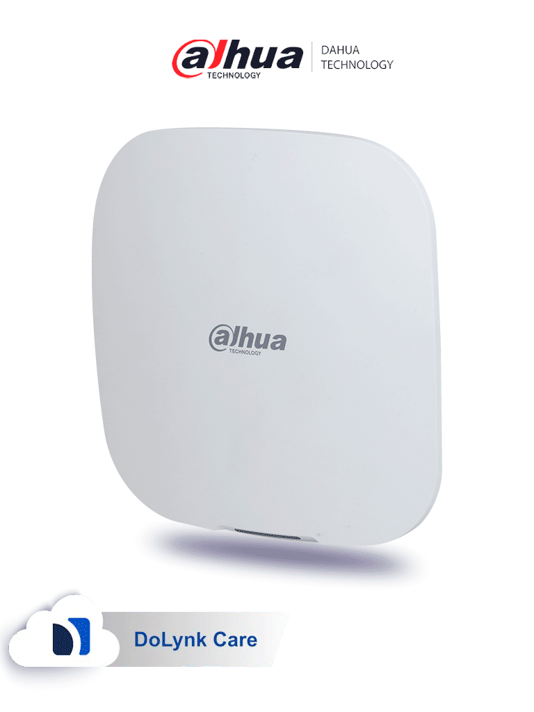 DAHUA DHI-ARC3000H-FW2 - Panel de alarma inalámbrico HUB 1.0, WiFi/Ethernet/4G, 150 dispositivos (6 sirenas, 64 controles, 8 teclados, 4 repetidores), Batería de respaldo, Buzzer, LED indicador, App DMSS, Frecuencia 433 MHz, Tecnología: AirShield