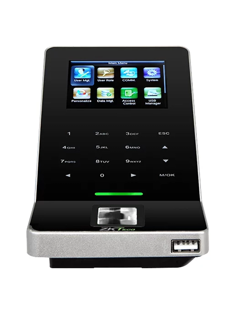 ZKTECO F22ID - Control de Asistencia y Acceso Básico con Huella Digital BioID+ (3000), Tarjeta ID 125 kHz (5000), Registro de 30,000 Eventos, Conexión Ethernet y WiFi