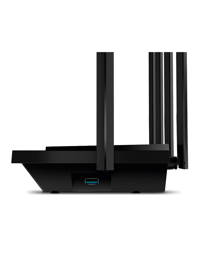 TP-LINK Archer AX73 - Ruteador WiFi 6 AX de 5400 Mbps con 1 puerto WAN RJ45 Gigabit Ethernet, 4 puertos LAN RJ45 Gigabit Ethernet, tecnologías MU-MIMO y OFDMA, además 6 antenas con Beamforming.