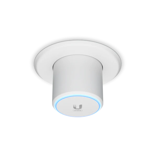 UBIQUITI U6-MESH - Punto de acceso WiFi 6 PRO, MU-MIMO 4x4 dual band 802.11ax para interior y exterior, con velocidad de hasta 4.8Gbps en 5GHz, tecnología Mesh, sin Zonas Muertas Wifi, 300 clientes,IPX5, Portal  (Montaje Poste Incluido)