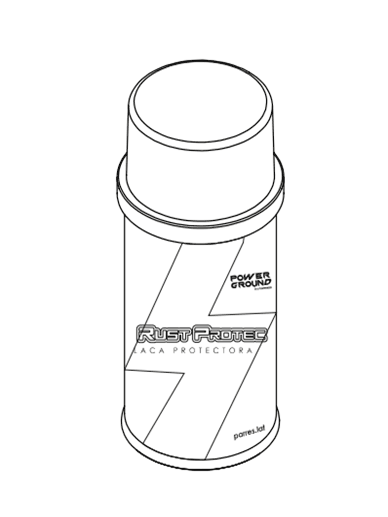 PARRES SRP-140 SPRAY RUST PROTEC PARRES 140 ML / Recubrimiento transitorio, diseñado para la protección de uniones exotérmicas y mecánicas contra la oxidación y/o sulfatación.