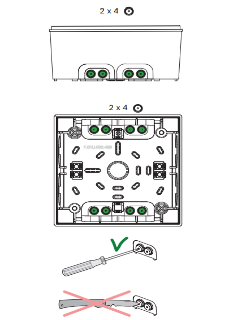BOSCH F_FLMIFB126S - Carcasa para montaje en superficie