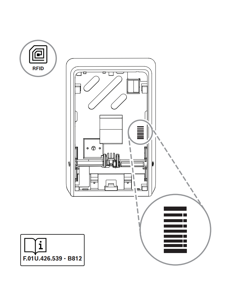 BOSCH I_B812 - Receptor Inalámbrico SDI2 / RADION / Supervisión de 504 puntos inalámbricos
