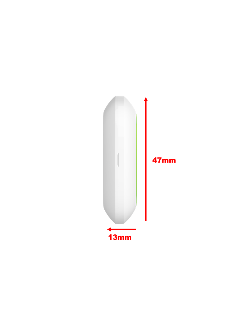 AJAX Button W - Botón  inteligente  multifuncional. Botón de pánico / Control de dispositivos de automatización / Silenciar alarmas de detectores de incendios. Color Blanco (28203.26.WH3)