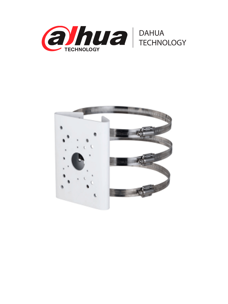 DAHUA DH-PFA150-T - Montaje para Poste compatible con Camaras PTZ/ Color Blanco/ Instalacion en exteriores/