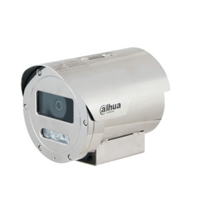 DAHUA DH-ECA3A1404N-HNRXB - Cámara IP antiexplosión de 4 MP con zoom óptico 4x, H.265+, IR de 40m, AI SMD Plus, Starlight, WDR 120dB, IP68, y protección TVS 6000V. Máxima seguridad y visión superior en entornos extremos.