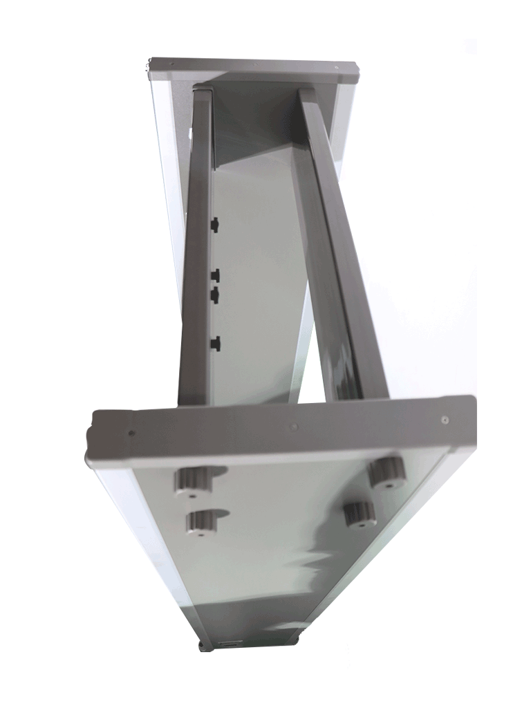 ZKTECO D1065 - Arco detector de metal con 6 zonas de detección, 100 niveles de sensibilidad, pantalla LCD de 3.5", contadores de personas y alarmas, indicadores LED en ambas vistas