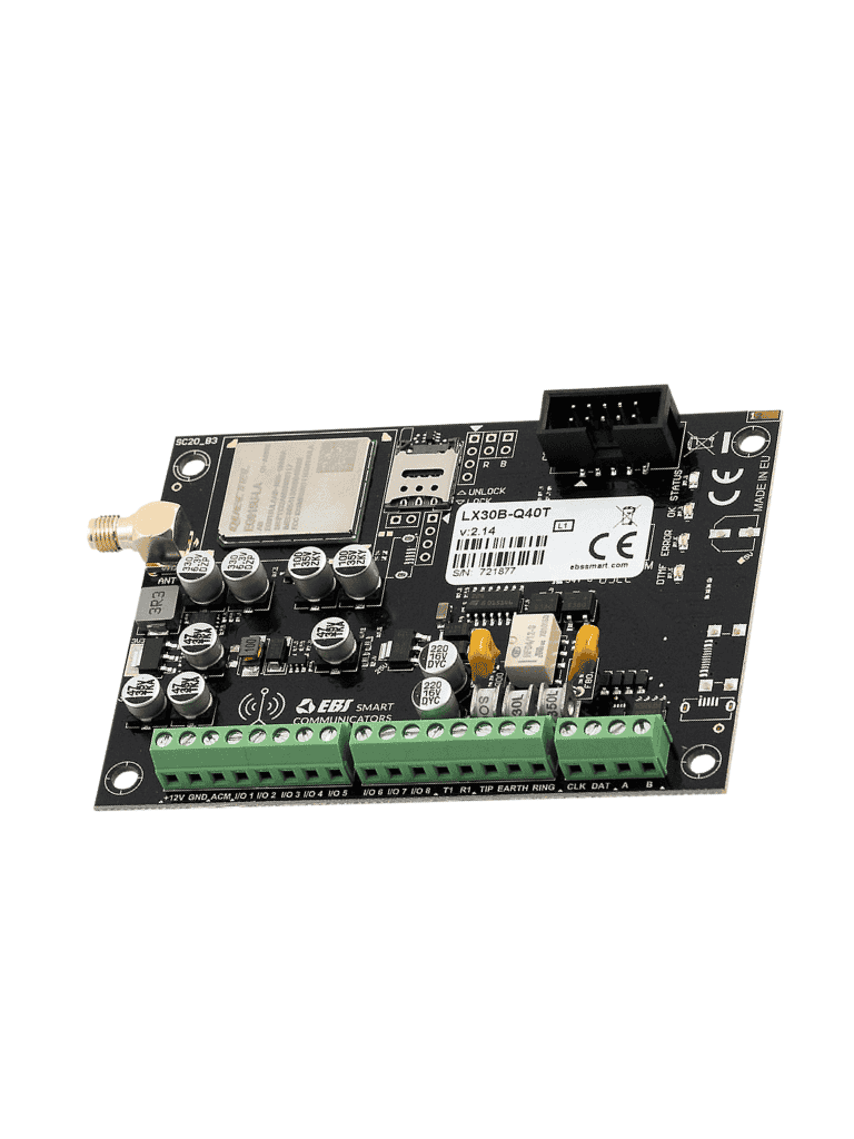 EBS LX30B-Q40T - Comunicador Universal SOLO SIM  GPRS 2G/4G LTE , APP de ALARM.COM Integrada