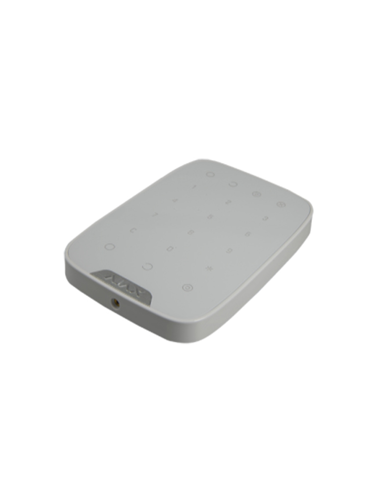 AJAX KeypadW - Teclado táctil inalámbrico con soporte de pared. Color Blanco
