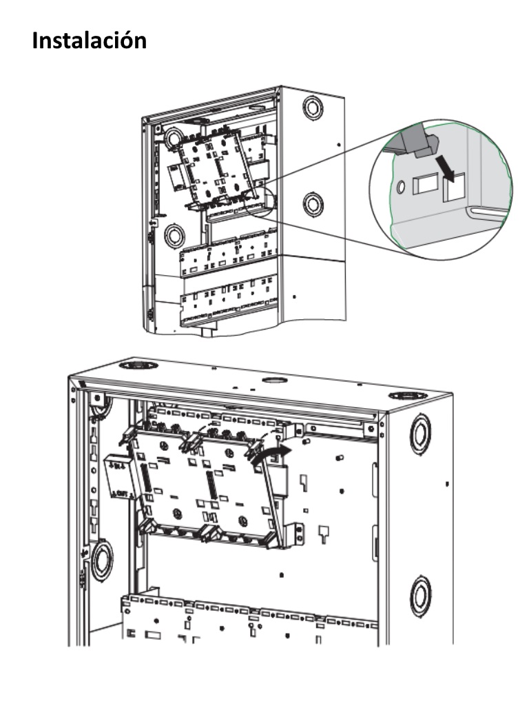 BOSCH F_PRS0002C - Rail de central corto para panel FPA5000