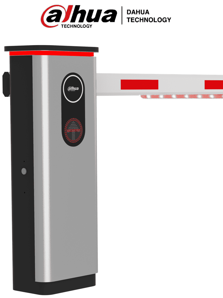DAHUA DHI-IPMECD-2062KIT - Barrera Vehicular Para Alto Flujo, Sin Resortes, Velocidad de 3 Segundos, 6 Millones de Ciclos, Con Brazo de 4m Led, Dirección Ajustable