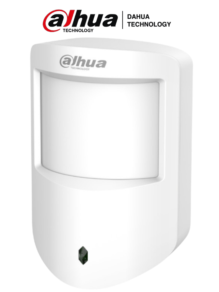DAHUA DHI-ARD1233-W2 - Detector PIR inalámbrico, Sensor de movimiento, Inmunidad de mascotas, LED indicador de estado, 3 niveles de sensibilidad, App DMSS, Frecuencia 433 MHz, Tecnología: AirShield, Compatible con HUB 1.0 y HUB 2.0