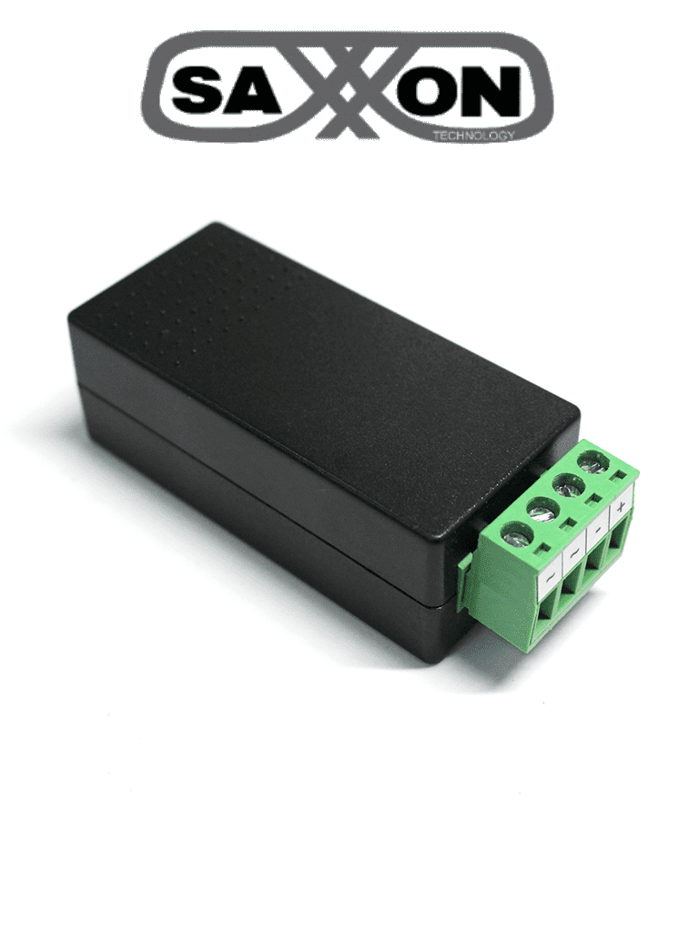 SAXXON PSU2412A2 - Fuente de poder / Convertidor de energia/ Corriente Alterna a Corriente Directa/ Voltaje de entrada 20V CA a 30V CA/ Voltaje de Salida 12V CD/ / 2 Ampere / Recomendable para alimentacion de camaras CCTV a larga distancia