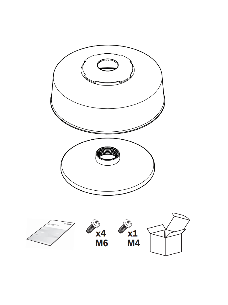 BOSCH V_NDA7050PIPW-Placa de interfaz colgante, 275mm