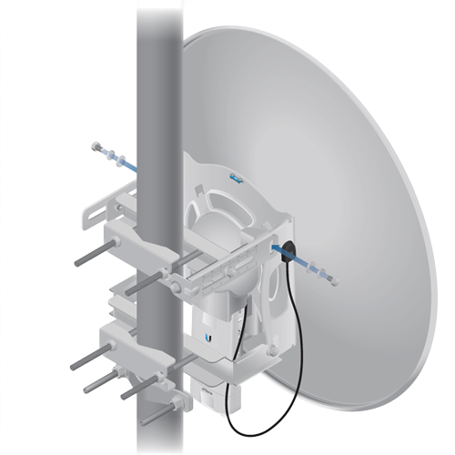 UBIQUITI AF-5G30-S45 - Antena direccional AirFiber X para radio conectorizado de 5GHz con ganancia de 30 dBi, MIMO. Compatible con AF5X y AF5XHD