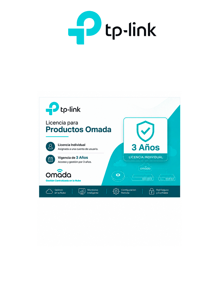 TP-LINK  9203500070 - Licencia para Productos Omada/ Licencia Individual/ Vigencia de 3 Años
