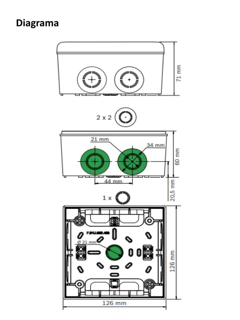BOSCH F_FLM420RHVS - Modulo de dos reles de alta tension / Compatible panel 5000