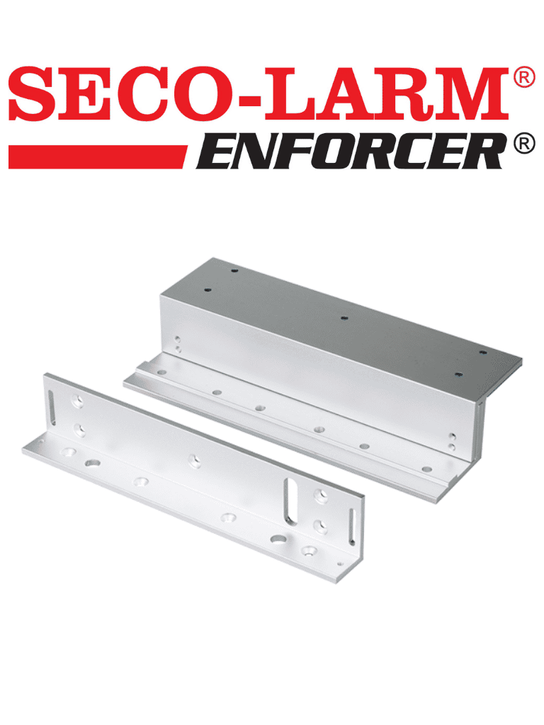Seco-Larm E941S600/ZQ - Soporte en "Z" y en "L" para cerraduras electromagnéticas de la serie 600 lb/ 280 kg (interior) — SECO-LARM · SKU SEC0890002