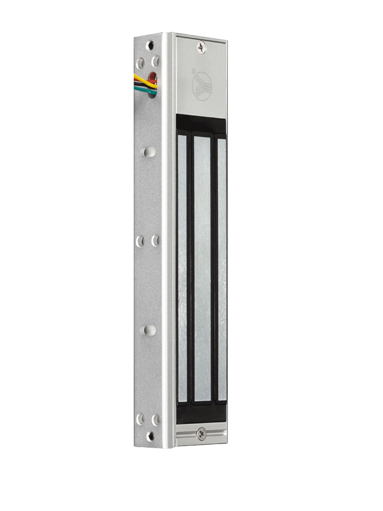 YLI YM180NLED Cerradura Magnética con indicador led para Control de Acceso / Fuerza de Sujeción 180 Kg o 350 LB / Compatible con Soporte MBK180NZL / Para puerta de madera, vidrio o metal
