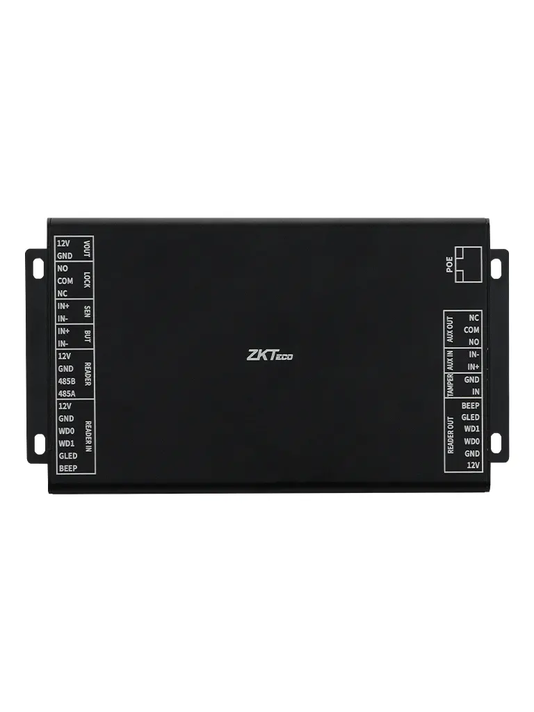 ZKTECO DE10 - Unidad de Control de acceso para controlar 1 puerta por medio de PoE  /  Se requiere  panel InbioPC800 para su funcionamiento ZKT0720025