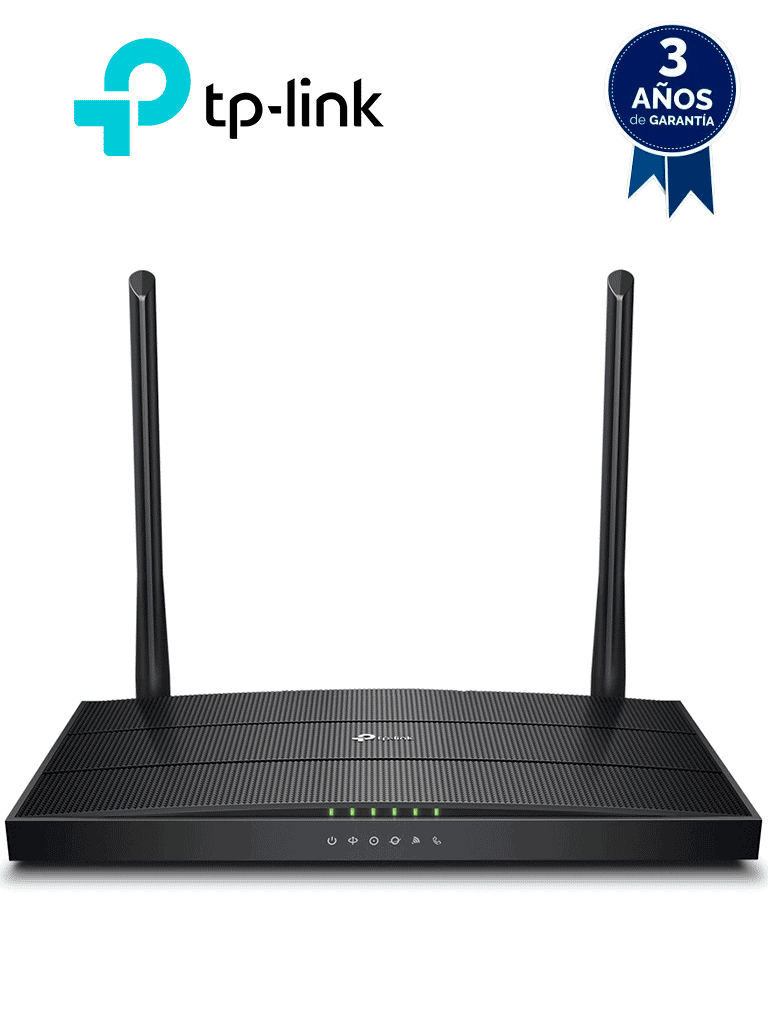 TP-LINK - XC220-G3v - GPON Router inalámbrico N de 300 Mbps con frecuencia de 2.4 GHz. Equipado con 1 puerto GPON SC-APC, 2 puertos LAN (1 Gigabit Ethernet, 1 Fast Ethernet) y 1 puerto POTS (FXS). Compatible con AgiNet Config y AgiNet ACS — TP-Link · SKU TPL3680004