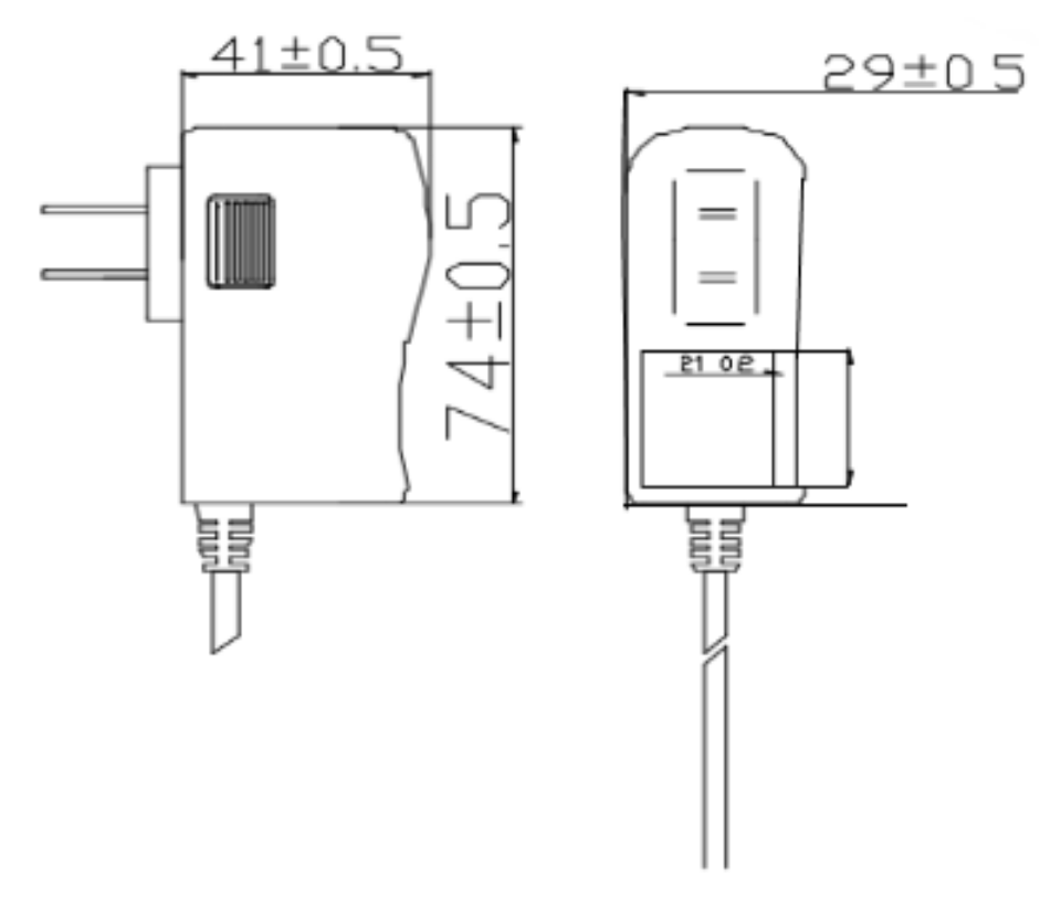 SAXXON PSU12005E - Fuente de Poder Regulada de 12 Vcc  0.5 Amper/ Conector Macho/ Especial para Camaras de CCTV/ Consumo de 5W/