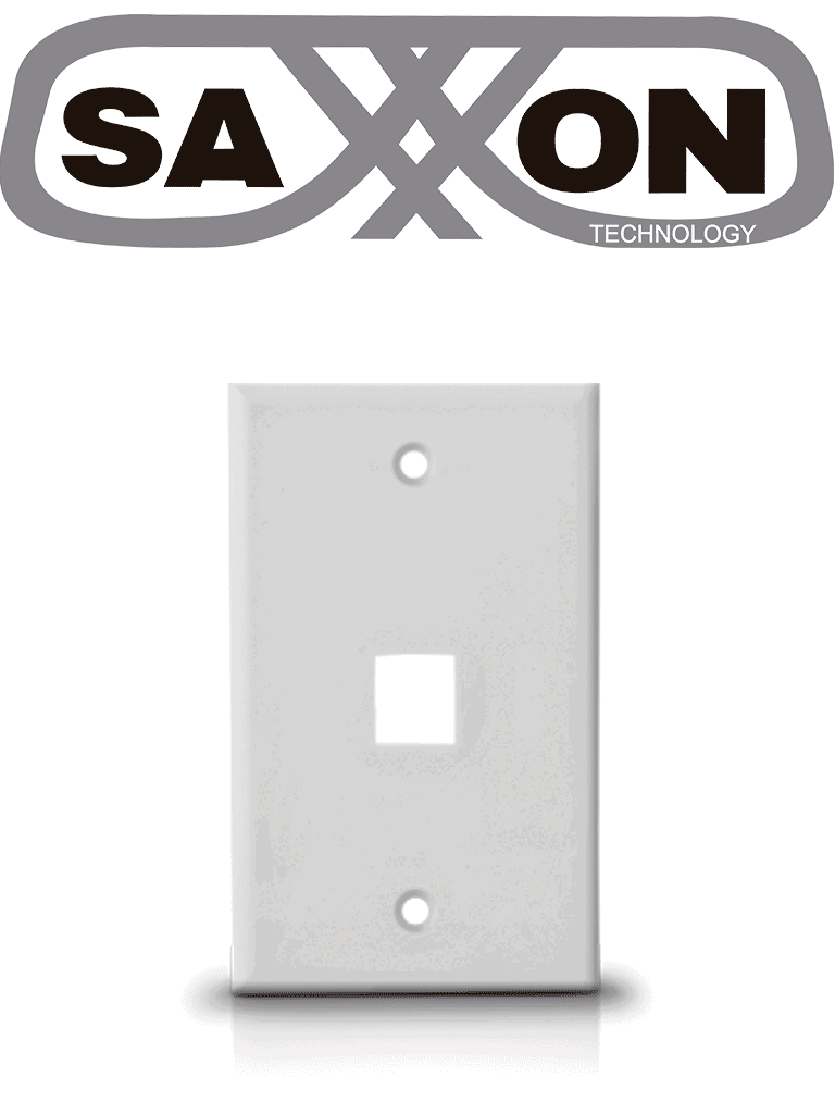 SAXXON A1751A - Placa de pared / Vertical / 1 Puerto tipo keystone / Color blanco · SKU TCE339079