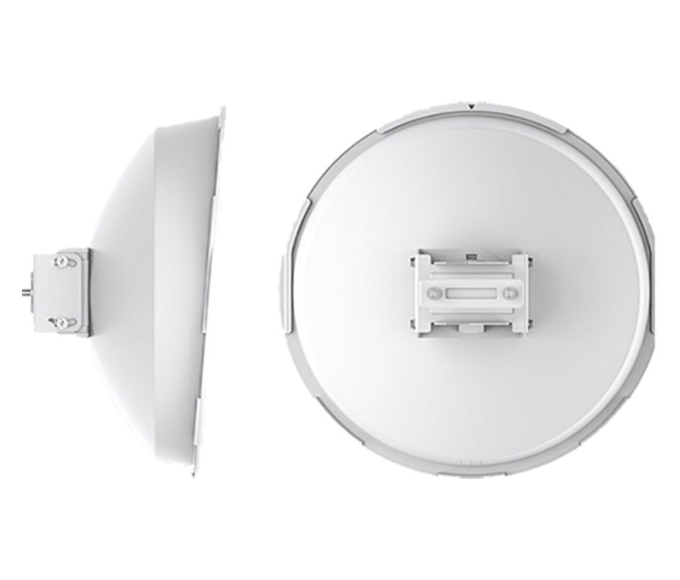 UBIQUITI POWERBEAM ISO AC PBE-5AC-ISO-GEN2 - Radio Airmax AC GEN2 5.8GHz para exteriores con antena integrada de 25 dBi, MIMO, potencia de 25 dBm, rendimiento de hasta 450 Mbps y función de aislamiento.