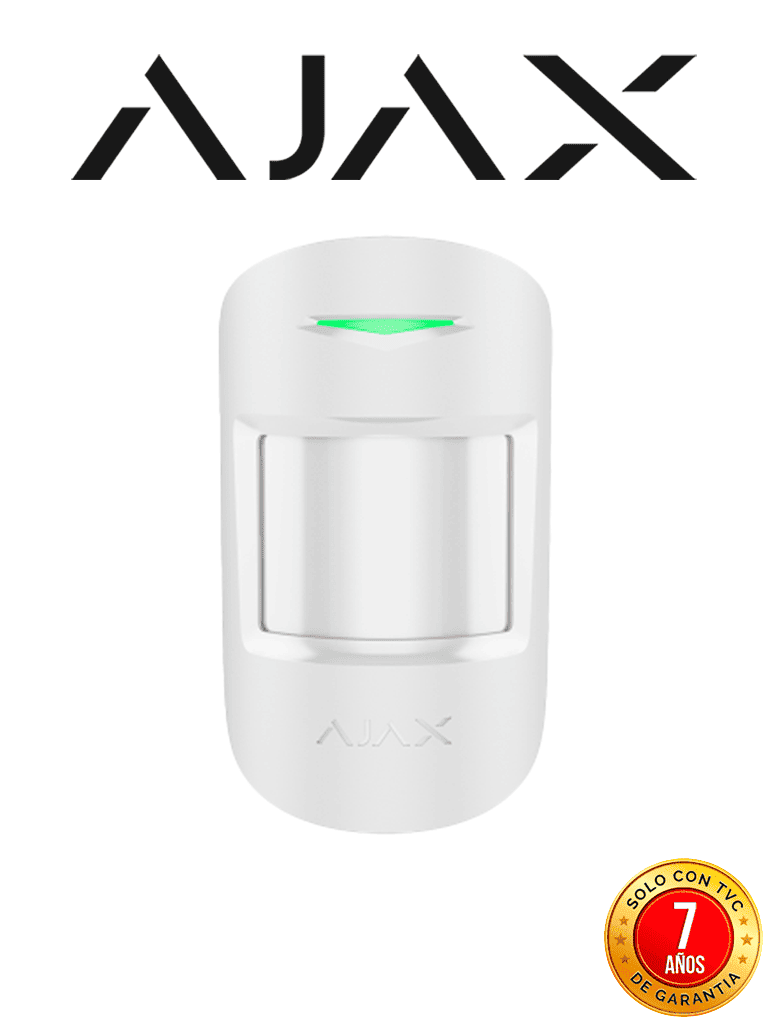 AJAX MotionProtectW - Detector de movimiento inalámbrico. Color Blanco (26803.09.WH3)