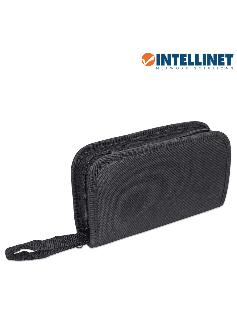 INTELLINET 780070 - Kit de herramientas para red de 4 piezas: probador de cable UTP, ponchadora, pinza crimpeadora y pelador de cable