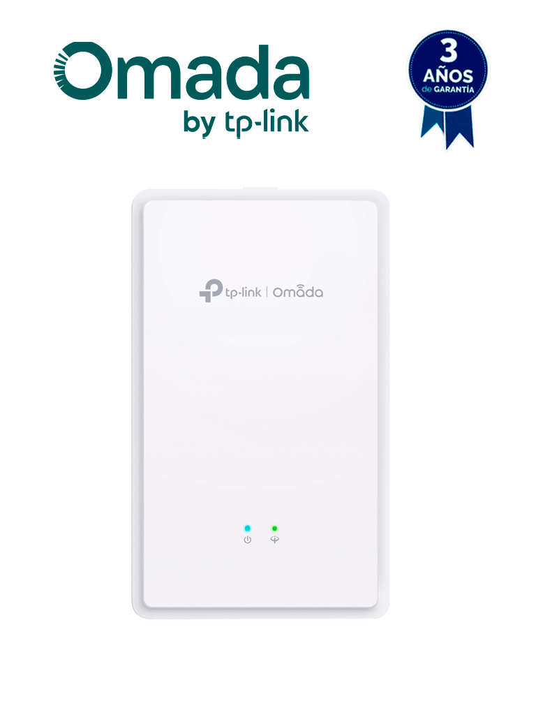 TP-LINK EAP615GP-Wall - GPON Punto de Acceso WiFi AC de Pared/ Velocidad de Hasta 1.2Gbps en 5GHz y 574Mbps en 2.4GHz/ Multi SSID & Beamforming/ Capacidad para VoIP/ Gestión Centralizada Omada — TP-Link · SKU TPL3680013