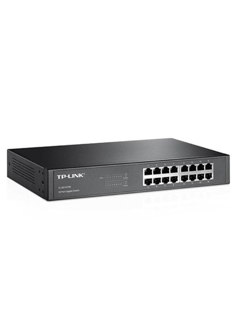 TP-LINK TL-SG1016D - Switch Gigabit no administrable de 16 puertos 10/100/1000 Mbps para escritorio/rack.