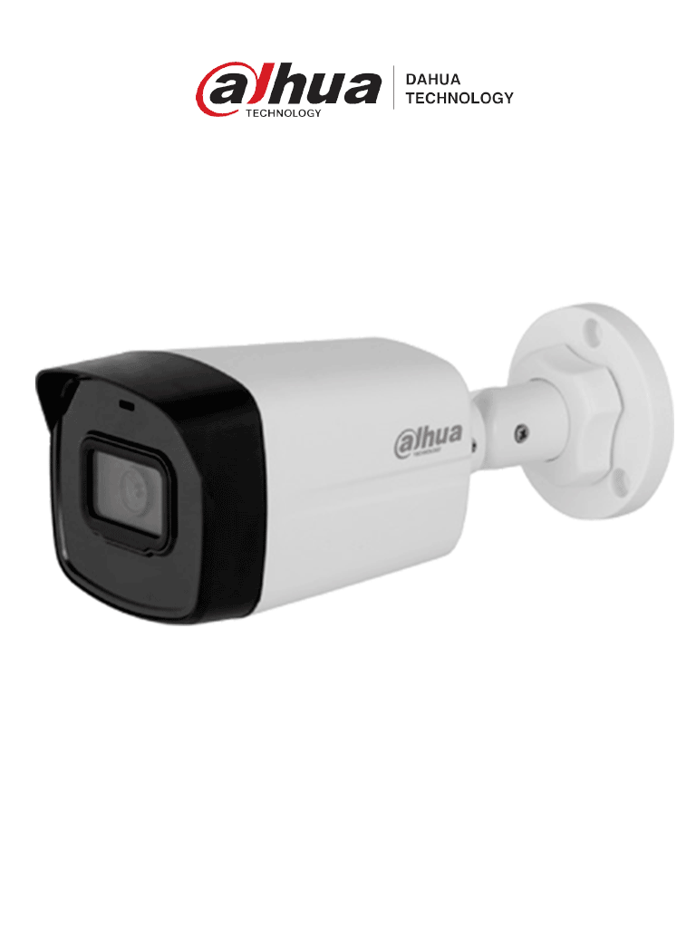 DAHUA IPC-B1E20 - Camara IP Bullet de 2 MP, lente 2.8 mm, 99° de visión, IR 30 m, IP67 y PoE. Incluye DWDR, 3D NR, HLC, BLC y compresión H.265+ para videovigilancia eficiente — Dahua Technology · SKU DHT0030158