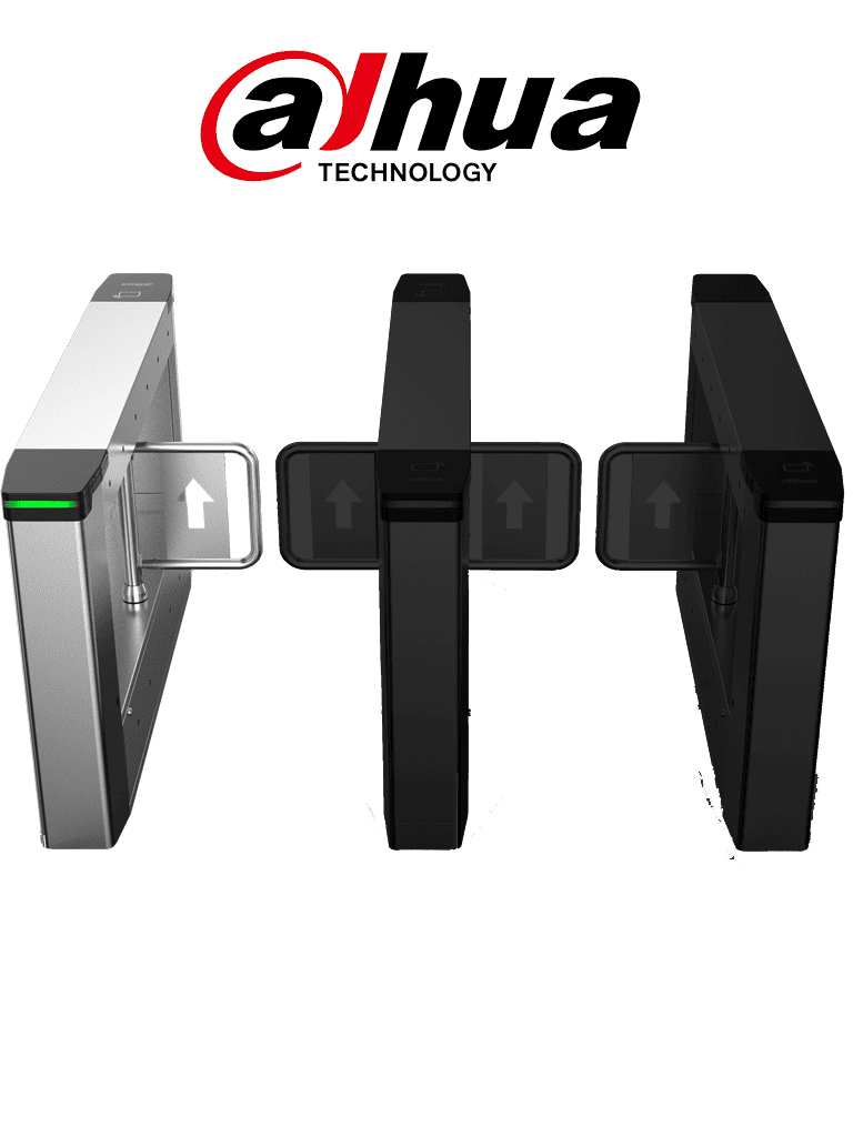 DAHUA DHI-ASGB611K-L -Swing Barrier Izquierda de Servomotor con capacidad de hasta 60 Personas por Minuto,apertura rápida ajustable(0.5s-1.6s),Carril de 600mm. Ideal para interiores o exteriores protegidos. Compatible con DHI-ASGB611K y DHI-ASGB621K-D