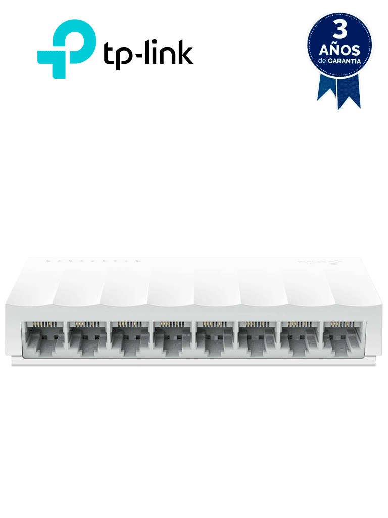 TP-LINK LS1008 - Switch para escritorio 8 puertos 10/100Mbps. — TP-Link · SKU TPL3700003