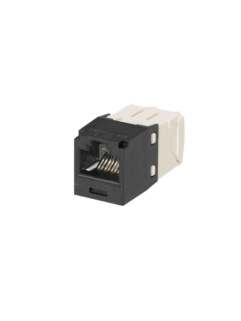 PANDUIT CJ688TGBL - Módulo jack con terminación estilo TG Mini-Com™ / UTP RJ45 Categoría 6 / Negro · SKU PND6320002